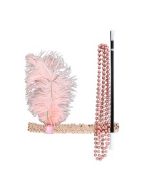 SET CHARLESTON ALT ROSA 3 TEILE Einheitsgröße