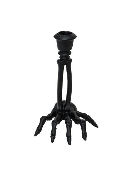 CHANDELIER RESINE MAIN SQUELETTE NOIR 12CM X 11.5CM X 16CM