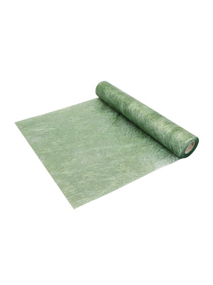 GLOSSY FOREST GREEN TABLE RUNNER 30CM X 10M