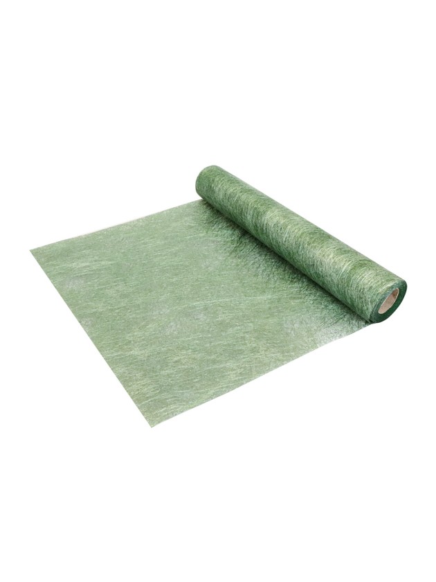GLOSSY FOREST GREEN TABLE RUNNER 30CM X 10M