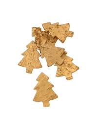 BEUTEL 24 TANNEN RINDE HOLZ GOLD 5.4CM X 5.4CM X 0.1CM