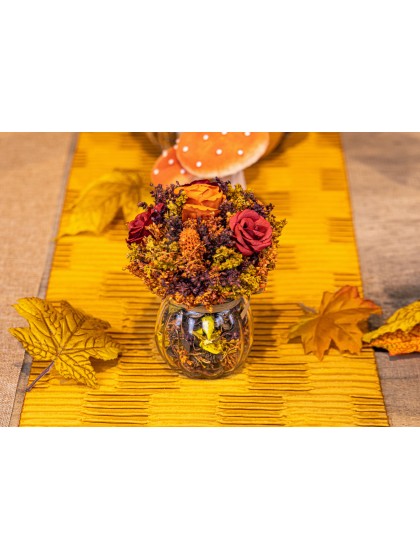 BEUTEL 12 BLÄTTER ERABLE STOFF CA. 14CM X 10CM