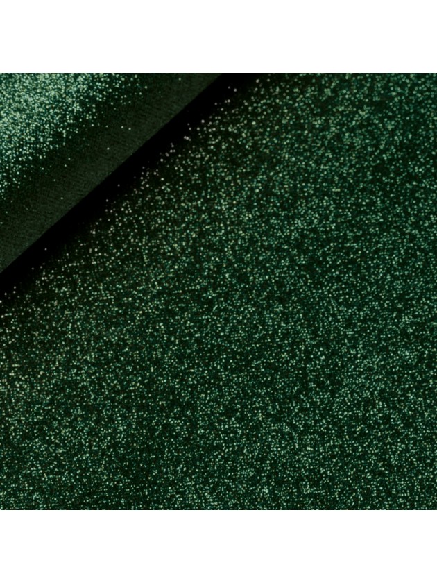 PINETREE GREEN 10GSM GLITTER NON WOVEN TABLE RUNNER PREMIER QUALITY 30CM X 5M