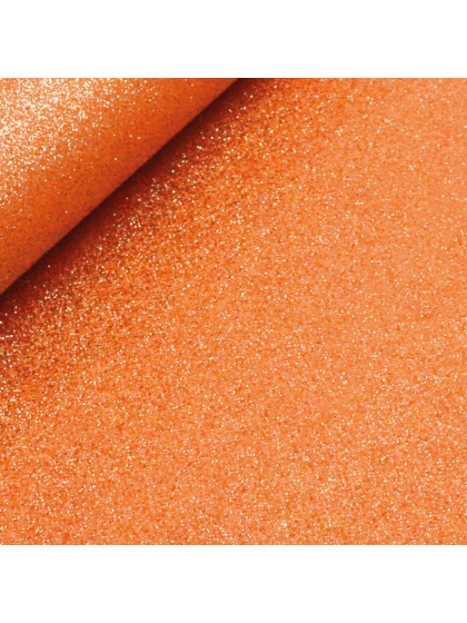 CHEMIN DE TABLE PAILLETTES PREMIUM ORANGE 30CM X 5M