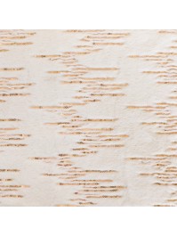 CHEMIN DE TABLE SOFT DREAM BLANC LIGNES SEQUINS OR 28CM X 3M