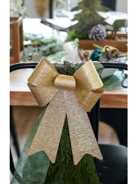 SHINY GOLD BOW 22.9 X 38.1CM