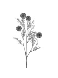 MATT SILVER ALLIUM BRANCH 76CM