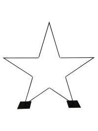 METAL STAR ON 2 METAL PLATES 2M X 2M