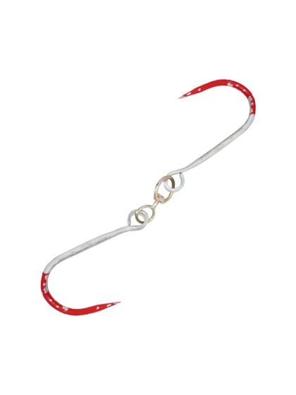 DOPPELT HAKEN METALL BLUTVERSCHMIERT 8CM X 34CM