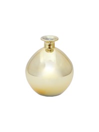 VASE KUGEL GOLD METALL DIA 12.5CM X 14.5CM