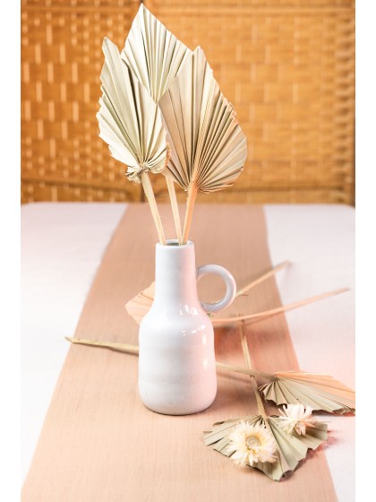 10 BLÄTTER AUS PALME AUSSCHNITTES NATUR 55CM