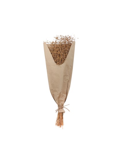 BLUMENSTRAUSS AUS LEINEN 100G NATUR 60CM