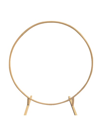 LIGHT GOLD RING WEDDING ARCH 2M/ DIA 19MM