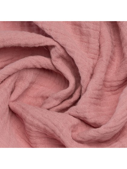 TISCHLÄUFER BAUMWOLLKREPP ROSA PUDER 26CM X 3M