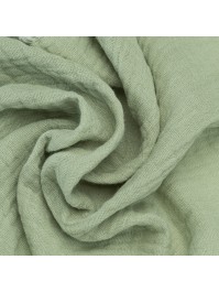 TISCHLÄUFER BAUMWOLLKREPP GRÜN SALBEI 26CM X 3M