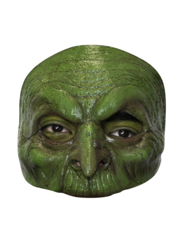 HALB MASKE VIEILLE HEXE 
