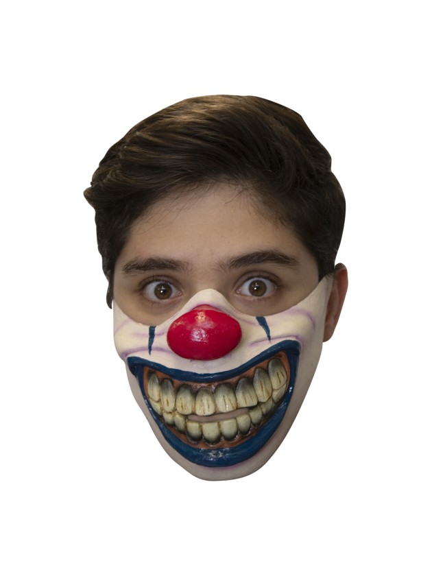 DEMI MASQUE GRANDE BOUCHE DE CLOWN 