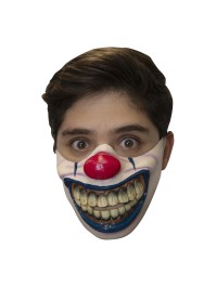 DEMI MASQUE GRANDE BOUCHE DE CLOWN 