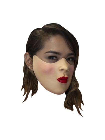 HALF MASK - MUZZLE RED LIPS 