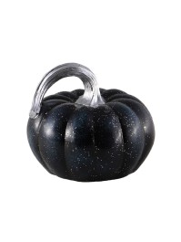 KÜRBIS KUNSTHARZ SCHWARZ BLEUTEE PAILLETTEN 13.3X12.8X11CM