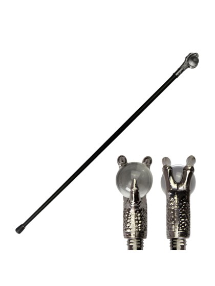 STOCK METALL KUGEL TRANSPARENT 93CM