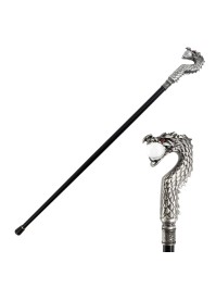 STOCK METALL DRACHE MIT KUGEL 93CM