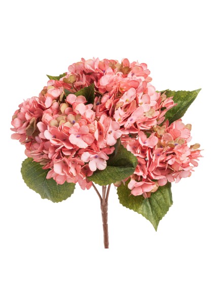 BLUMENSTRAUSS 5 ÄSTE HORTENSIE ROSA 41CM