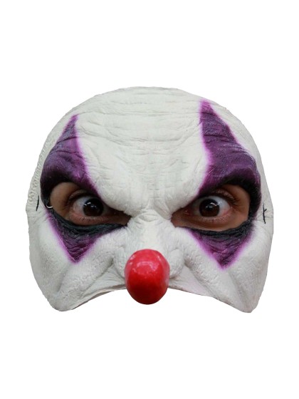 DEMI MASQUE LATEX CLOWN VIOLET 