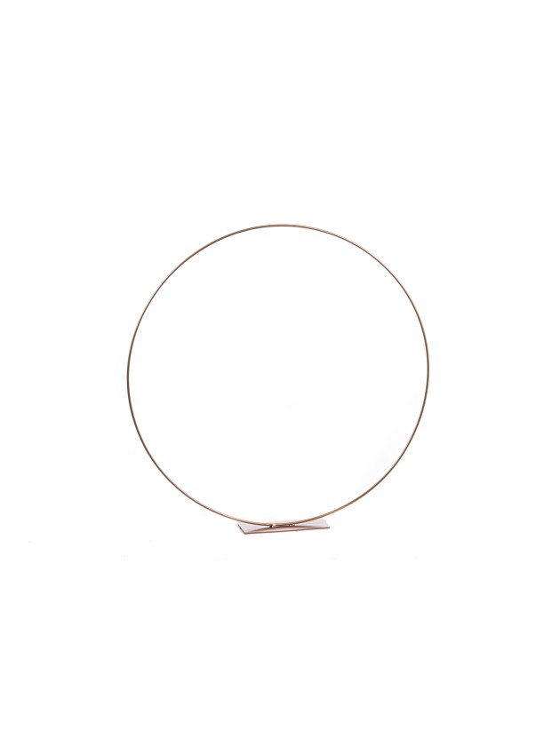 TISCHDEKORATION RING METALL GOLD 50CM