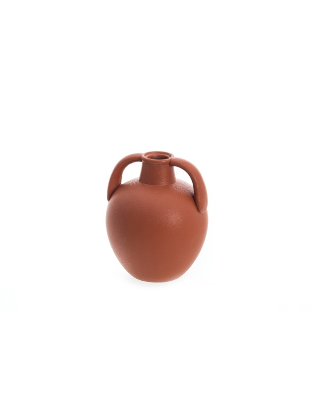 VASE TERRACOTTA ATHENES DIA 15CM X 17.8CM