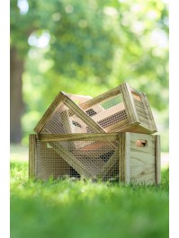 SET 4 WOODEN CRATES WITH GRID 40X30X20CM/35X25X18CM/30X 20X16CM/25X15X14CM