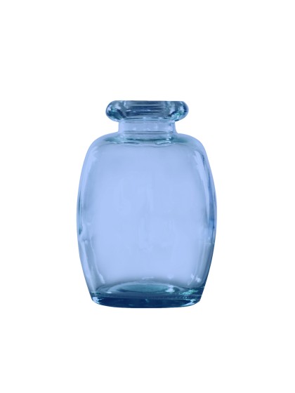 VASE ELISA BLEU AZUR DIA 11.5CM X 16CM