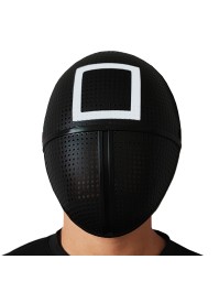MASKE SQUAD KILLER SCHWARZ QUADRATISCH WEISS 