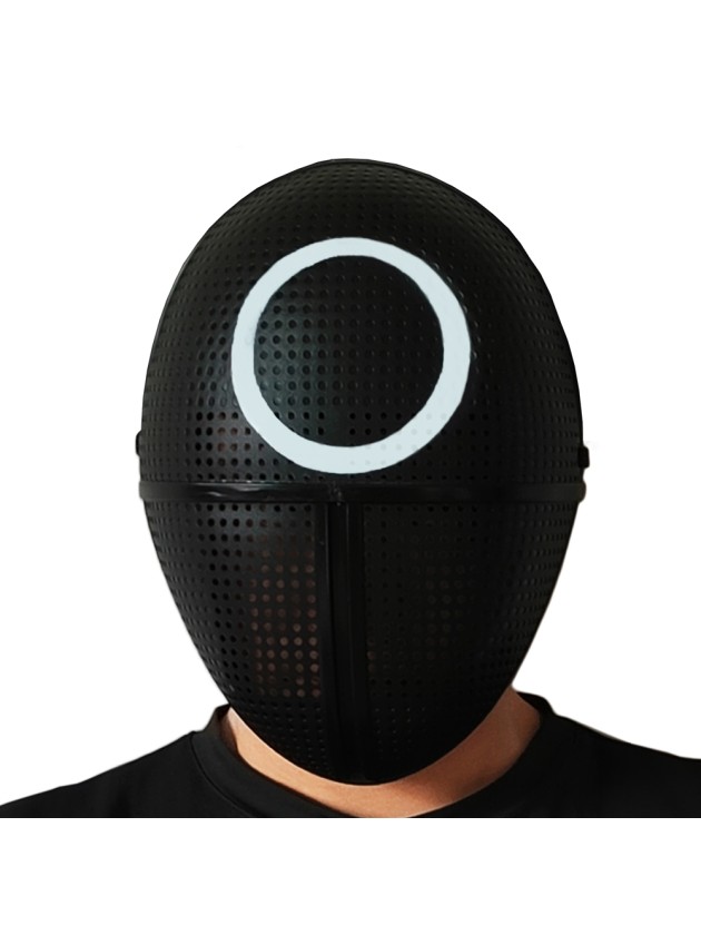 SQUAD KILLER BLACK MASK WITH WHITE CIRCLE 