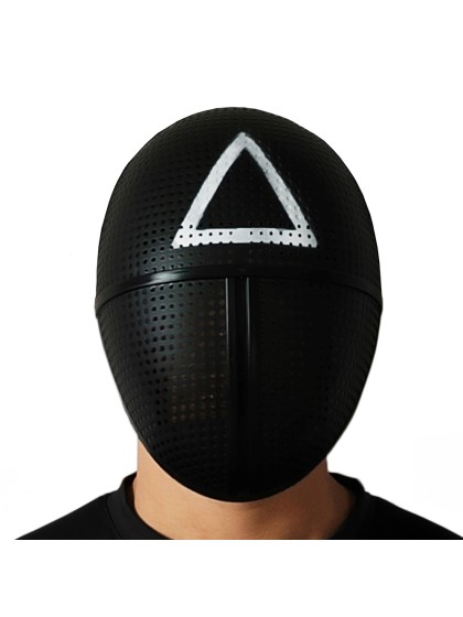 SQUAD KILLER BLACK MASK WITH WHITE TRIANGLE 