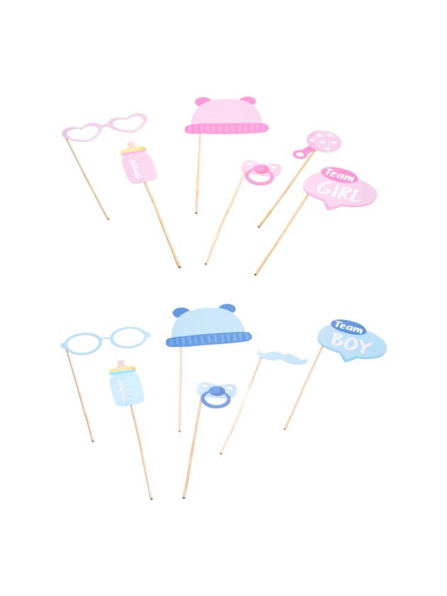 KIT PHOTOBOOTH BOY OR GIRL - 12PCS 