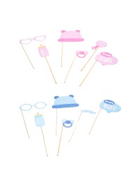 SET PHOTOBOOTH JUNGE ODER MÄDCHEN - 12PCS 