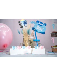 SET 6 MARQUE-PLACES BOY OR GIRL 8CM X 5.5CM