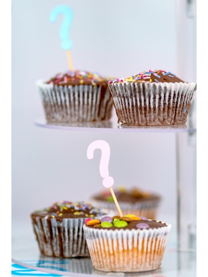 SET 8 PICKS CUP CAKE JUNGE ODER MÄDCHEN CA. 3CM X 9CM