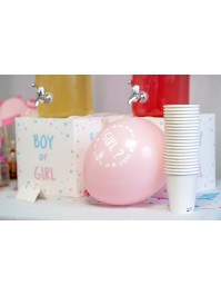 BAG OF 6 LATEX BALLOONS BOY OR GIRL DIA 27CM