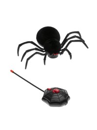 REMOTE CONTROLLED BLACK SPIDER 20CM X 12CM X 6CM