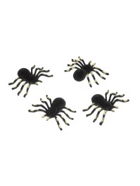 SET 4 SPINNEGEFLÖCKT PAILLETTEN GOLD 10CM X 7.6CM X 2.7CM