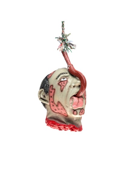 TETE HOMME LATEX AVEC CROCHET DANS BOUCHE 22CM X 23CM X 33CM