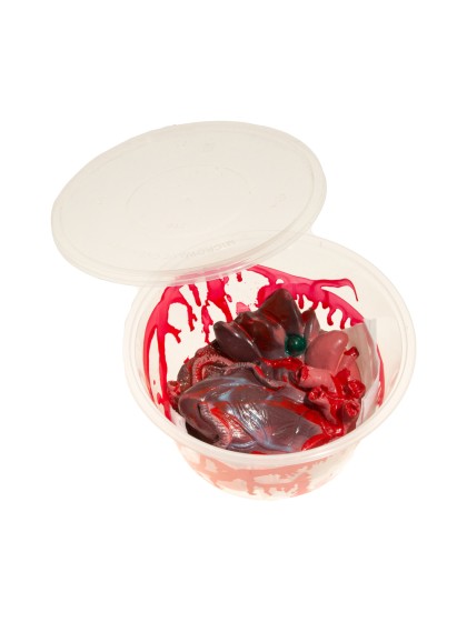 LATEX CASINGS IN BOWL WITH LID DIA 18CM X 8.5CM