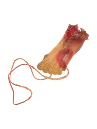 PIED LATEX ENSANGLANTE A SUSPENDRE 15CM X 5.5CM X 5CM