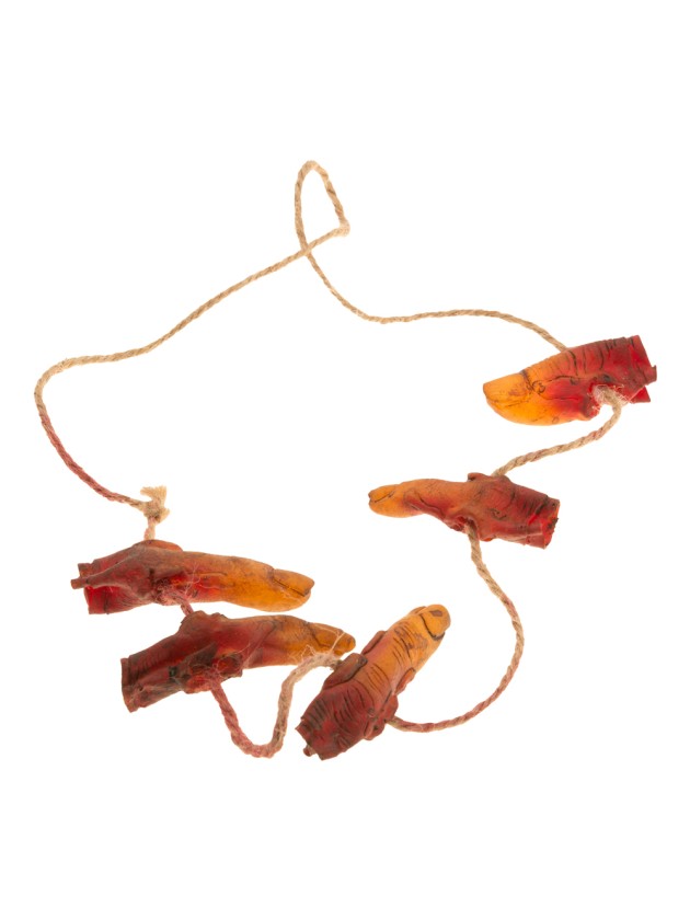 5 LATEX BLOODED FINGERS TO HANG 7CM X 2CM X 2CM