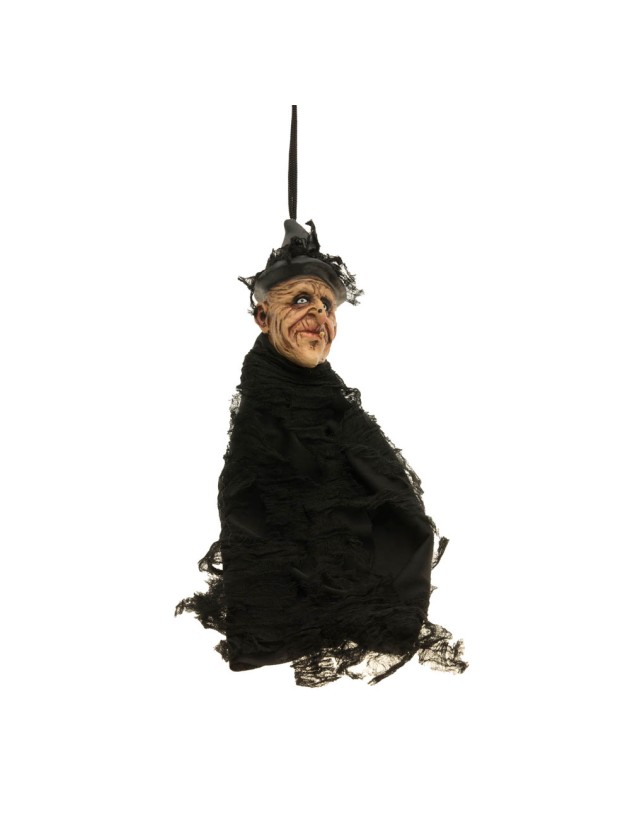 SORCIER LATEX NOIR A SUSPENDRE 15CM X 9CM X 40CM