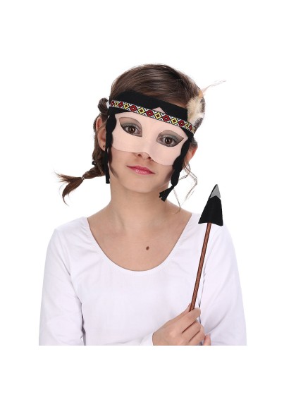 KIT INDIENNE - 2 PCS MASQUE ET BAGUETTE HACHE TU
