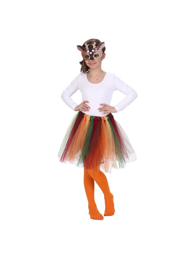 KIT LITTLE GLITTER DEER 2 PIECES: SKIRT MASK ONE SIZE