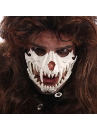 MASQUE FAUVE SQUELETTE BLANC 